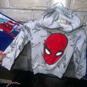 Marvel Spider-Man Gray Hoodie for Kids